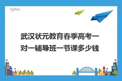 武汉状元教育春季高考一对一辅导班一节课多少钱(武汉比较好辅导机构)