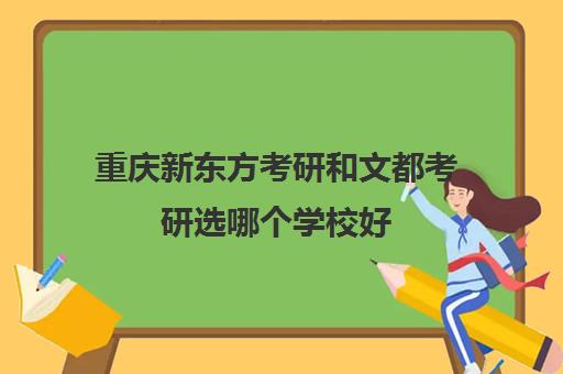 新东方考研和文都考研选哪个学校好(海文考研与新东方考研比较)