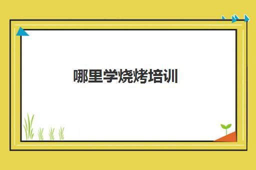 哪里学烧烤培训(哪里有学烧烤技术培训)