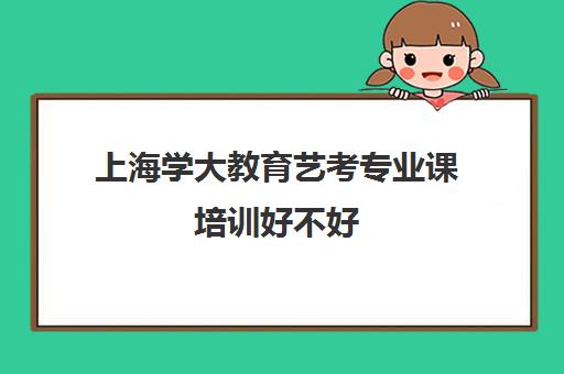 上海学大教育艺考专业课培训好不好（艺考多少分能上一本）