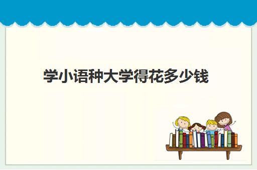 学小语种大学得花多少钱(学小语种是不是很烧钱)