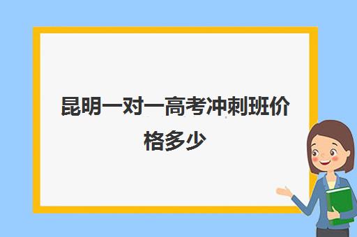 昆明一对一高考冲刺班价格多少(昆明一对一辅导价格表)