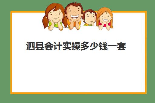 泗县会计实操多少钱一套(会计培训机构收费价格表)