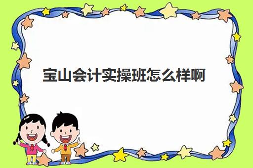 宝山会计实操班怎么样啊(上海学会计哪个学校比较好)