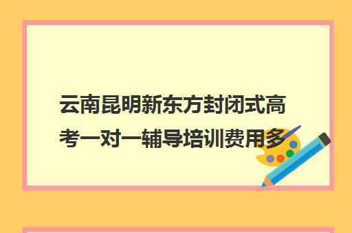 云南昆明新东方封闭式高考一对一辅导培训费用多少钱(一对一雅思培训收费)