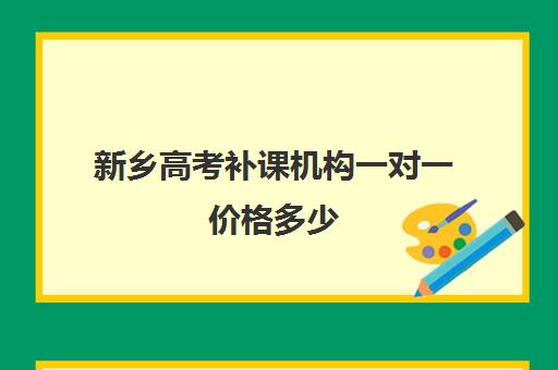 新乡高考补课机构一对一价格多少(高中补课一对一多少钱一小时)