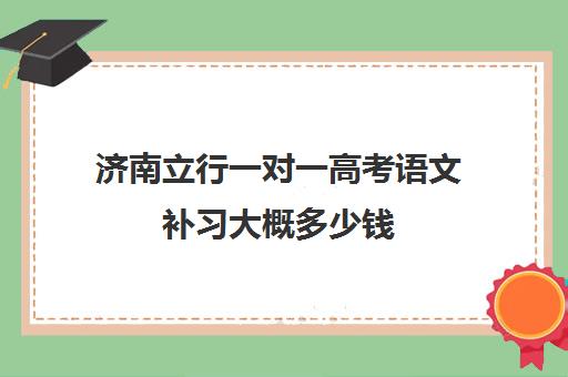 济南立行一对一高考语文补习大概多少钱