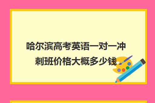 哈尔滨高考英语一对一冲刺班价格大概多少钱(哈尔滨高考培训机构排名)