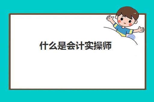 什么是会计实操师(会计证算技能证吗)