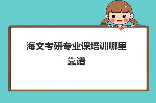 海文考研专业课培训哪里靠谱(海文考研一对一价格)