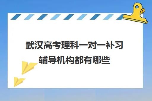 武汉高考理科一对一补习辅导机构都有哪些