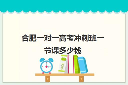 合肥一对一高考冲刺班一节课多少钱(2024合肥初三冲刺班有哪些)