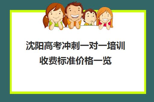 沈阳高考冲刺一对一培训收费标准价格一览(新东方一对一收费价格表)