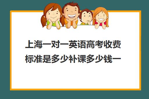 上海一对一英语高考收费标准是多少补课多少钱一小时(高三英语一对一补课有用吗)