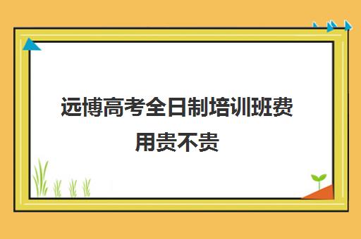 远博高考全日制培训班费用贵不贵(艺考培训班)