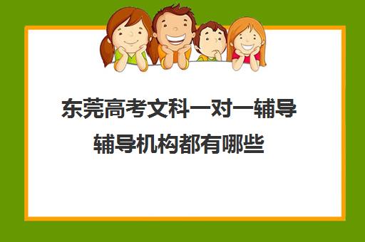 东莞高考文科一对一辅导辅导机构都有哪些(高三一对一家教辅导)