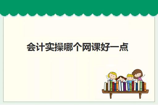 会计实操哪个网课好一点(零基础学会计是网课好还是面授好)