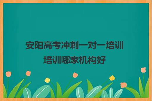 安阳高考冲刺一对一培训培训哪家机构好(高考冲刺班一般收费)