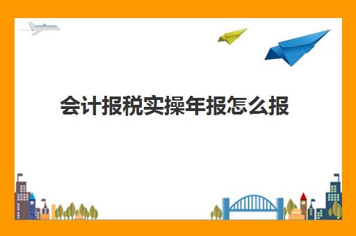 会计报税实操年报怎么报(新手会计从做账到报税的流程)