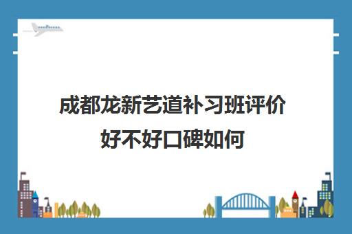 成都龙新艺道补习班评价好不好口碑如何