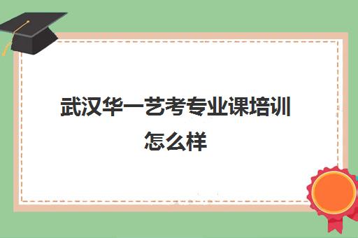 武汉华一艺考专业课培训怎么样(艺考多少分能上一本)