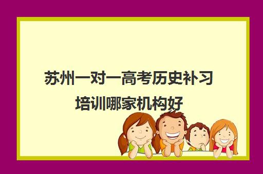 苏州一对一高考历史补习培训哪家机构好