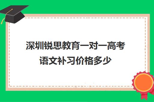 深圳锐思教育一对一高考语文补习价格多少