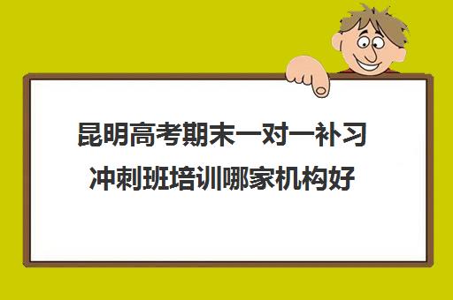 昆明高考期末一对一补习冲刺班培训哪家机构好