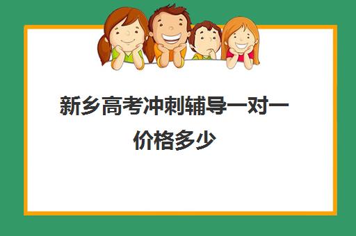 新乡高考冲刺辅导一对一价格多少(高考冲刺班一般收费)