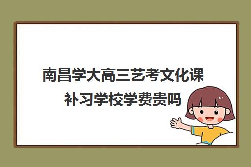 南昌学大高三艺考文化课补习学校学费贵吗