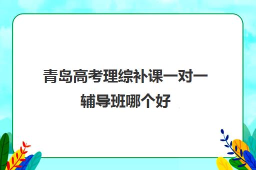 青岛高考理综补课一对一辅导班哪个好(高三补课辅导班)