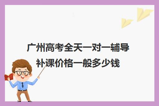 广州高考全天一对一辅导补课价格一般多少钱(高中一对一网课多少钱一小时)