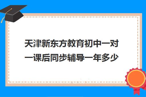 天津新东方教育初中一对一课后同步辅导一年多少钱（天津初中一对一辅导价格）