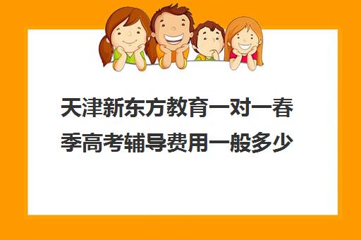 天津新东方教育一对一春季高考辅导费用一般多少钱（新东方高三一对一好吗）