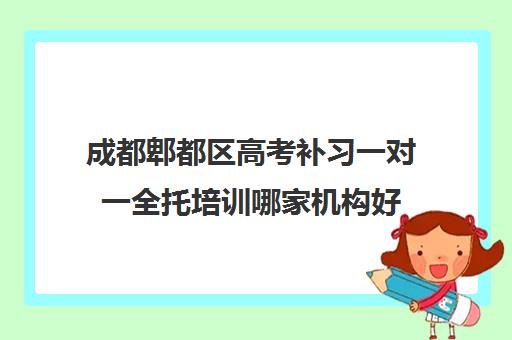 成都郫都区高考补习一对一全托培训哪家机构好