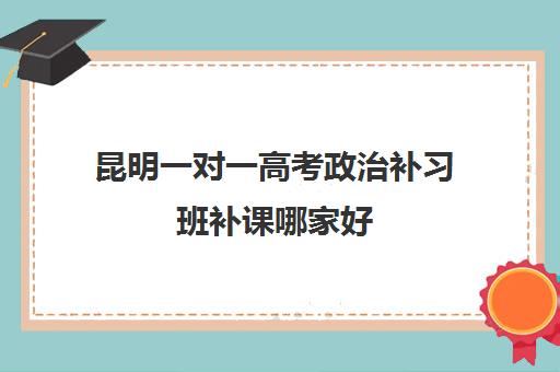 昆明一对一高考政治补习班补课哪家好