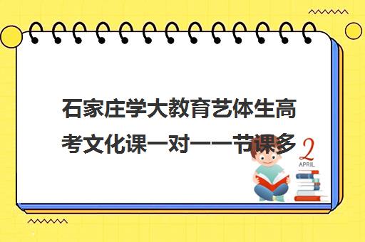 石家庄学大教育艺体生高考文化课一对一一节课多少钱(石家庄阳光艺考文化课怎么样)