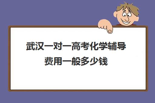 武汉一对一高考化学辅导费用一般多少钱(高三一对一辅导)