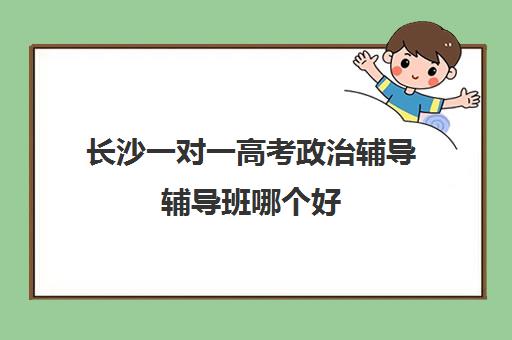 长沙一对一高考政治辅导辅导班哪个好(高考线上辅导机构有哪些比较好)