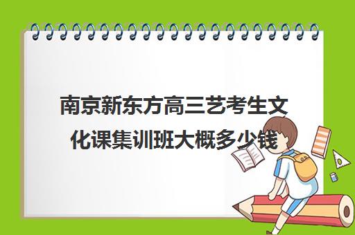 南京新东方高三艺考生文化课集训班大概多少钱(艺考集训一般多少钱)