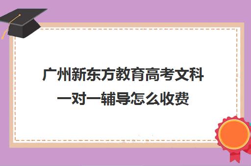 广州新东方教育高考文科一对一辅导怎么收费(新东方高三一对一好吗)