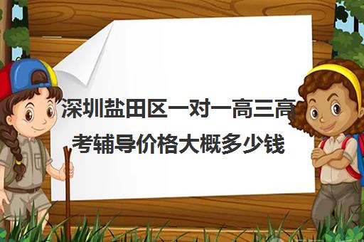 深圳盐田区一对一高三高考辅导价格大概多少钱(深圳补课一对一多少钱一小时)