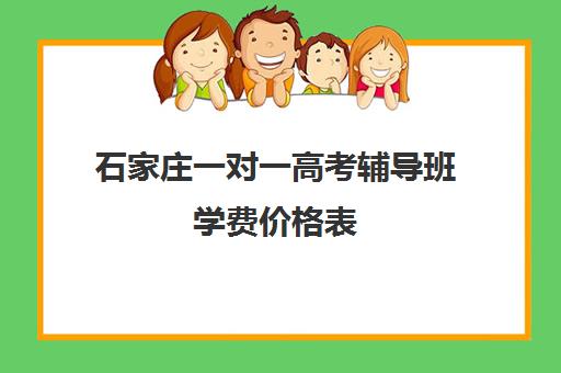 石家庄一对一高考辅导班学费价格表(石家庄一对一辅导收费标准)