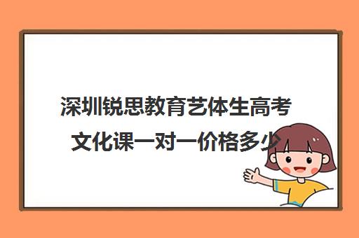 深圳锐思教育艺体生高考文化课一对一价格多少(深圳四大艺考培训机构)