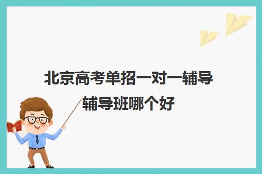 北京高考单招一对一辅导辅导班哪个好(单招辅导班有必要报吗)