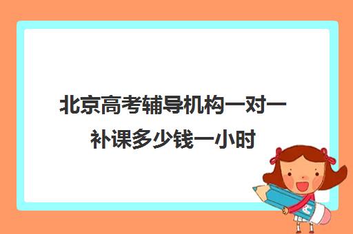 北京高考辅导机构一对一补课多少钱一小时(高考培训机构一年多少钱)