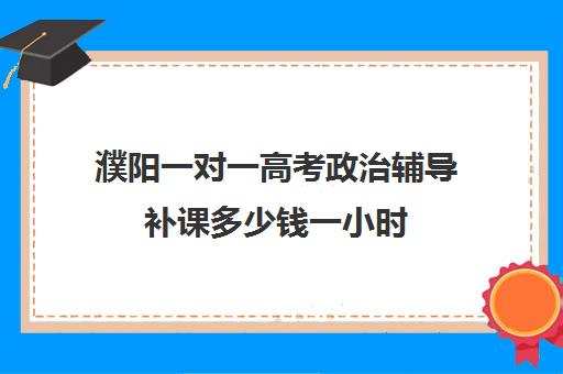 濮阳一对一高考政治辅导补课多少钱一小时(濮阳一对一辅导价格表)