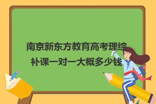 南京新东方教育高考理综补课一对一大概多少钱(新东方补课有效果吗)