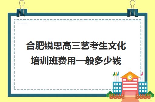 合肥锐思高三艺考生文化培训班费用一般多少钱(合肥艺考生文化课培训机构排名)