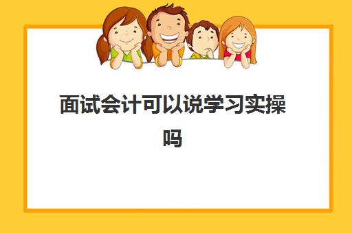 面试会计可以说学习实操吗